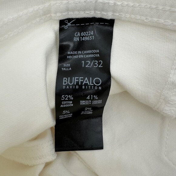 NWT Buffalo Brigette High-Rise Soft Stretch White Crop Pants Size 12/32 - Picture 8 of 12